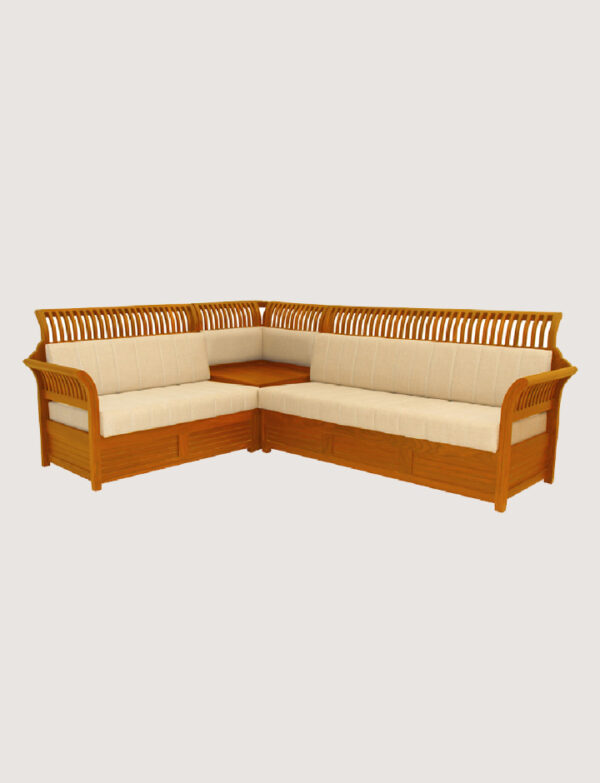 Wooden Corner Sofa